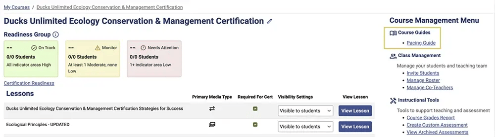 CertTestingGuide_PacingGuideScreen