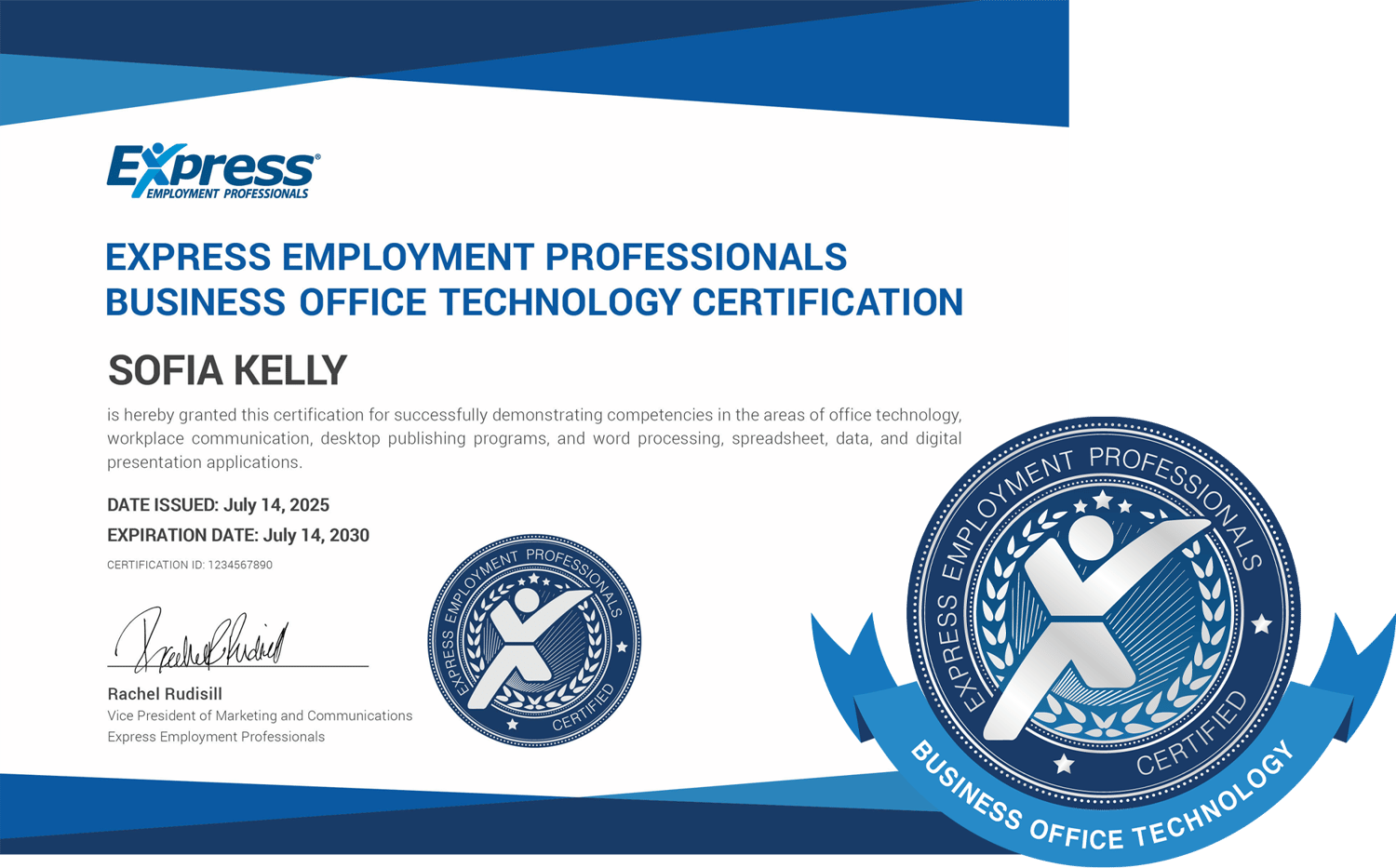 Express Employment Professionals Business Office Technology Certification