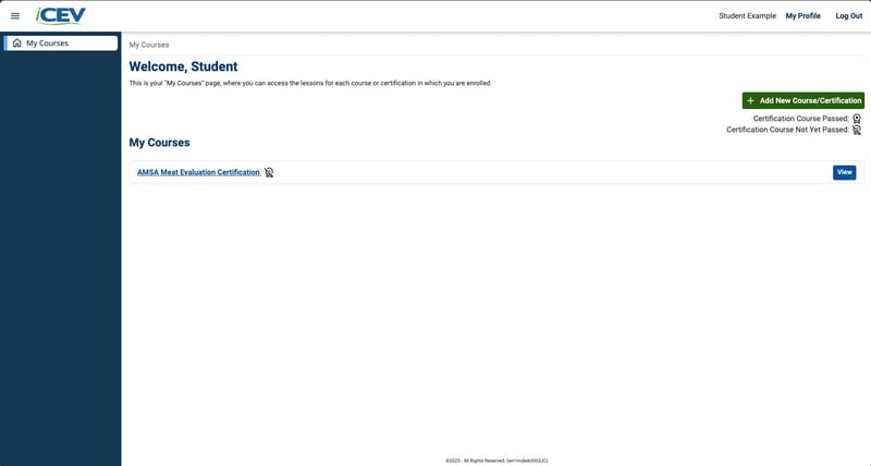 Accessing certification course