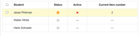 Monitoring Live Progress - Red X