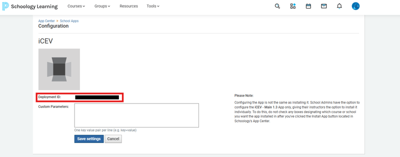 schoology-deployment-id