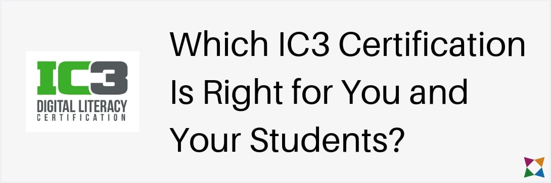 which-ic3-certification