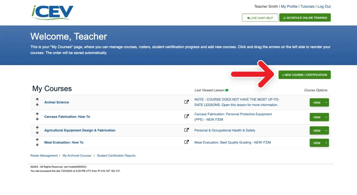 Setting Up Your My Courses Page_1