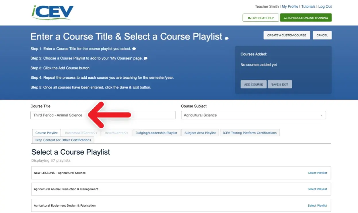 Setting Up Your My Courses Page_1