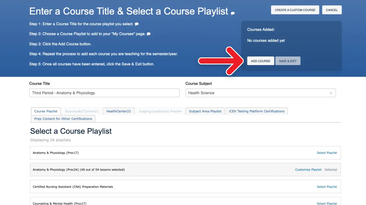 Setting Up Your My Courses Page_1