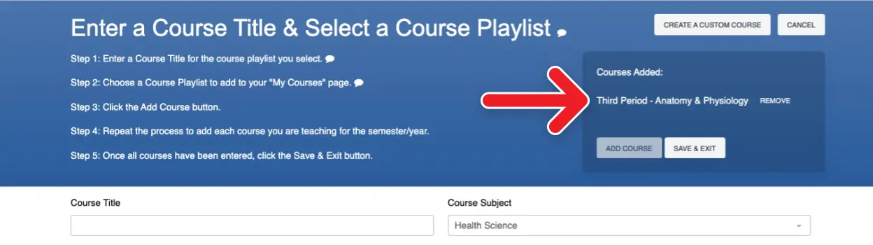 Setting Up Your My Courses Page_1