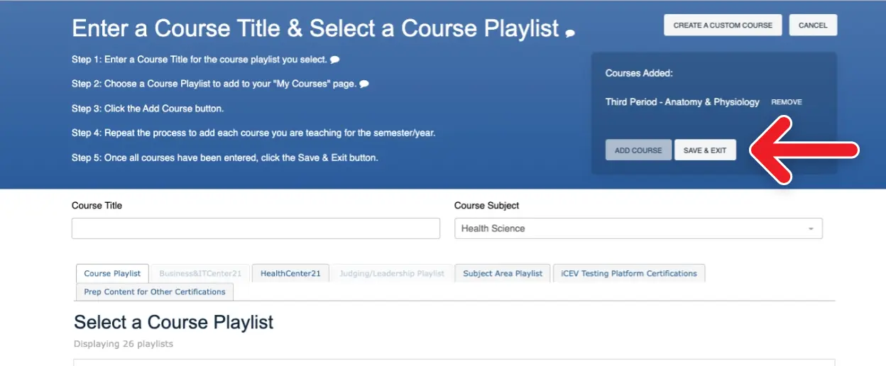 Setting Up Your My Courses Page_1